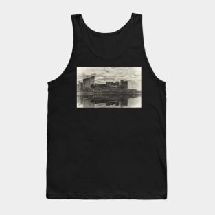 Reflections Of Caerphilly Castle Tank Top